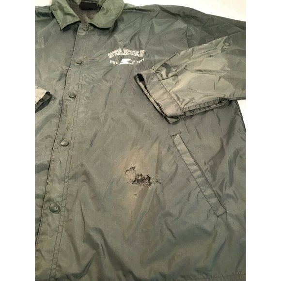 Starter Windbreaker Jacket Mens Sz XXL Green - Picture 3 of 8